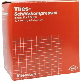 Slits kompresser fleece 10x1, 25x2 stycken