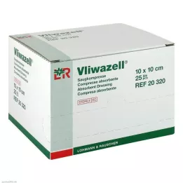 VLIWAZELL Absorberande kompresser sterila 10x10 cm, 25 st