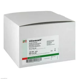 VLIWAZELL Absorberande kompresser icke-sterila 10x10 cm, 100 st