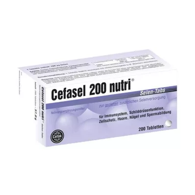 CEFASEL 200 nutri Selen-Tabs, 200 st CEFASEL 200 nutri Selen-Tabs, 200 st