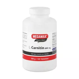 MEGAMAX L-karnitin 1000 mg tabletter, 120 st