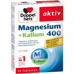 DOPPELHERZ magnesium+kaliumtabletter, 30 st