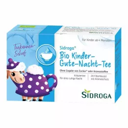 SIDROGA Ekologiska godnatt-tefilterpåsar för barn, 20X1,5 g