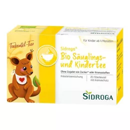 SIDROGA Ekologiska tefilterpåsar för spädbarn och barn, 20X1,3 g