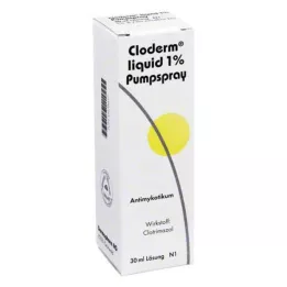 CLODERM Flytande 1% pumpspray, 30 ml