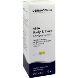 DERMASENCE AHA kropp och ansiktslotion, 200 ml