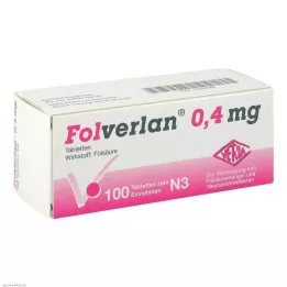 FOLVERLAN 0,4 mg tabletter, 100 st