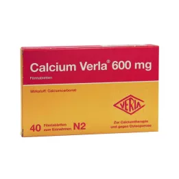 CALCIUM VERLA 600 mg filmbelagda tabletter, 40 st