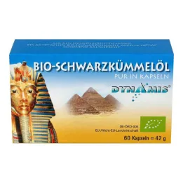 Svart spiskummin egyptiska rena kapslar, 60 st