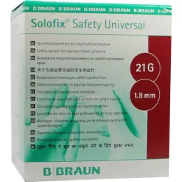 SOLOFIX Safety Univers.Lanzet.21 G 1,8 mm Stich., 200 st