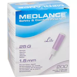 MEDLANCE plus Lite säkerhetslansetter 25 G, 200 st