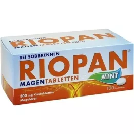 RIOPAN Magstabletter Mint 800 mg tuggtabletter, 100 st