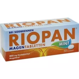 RIOPAN Magstabletter Mint 800 mg tuggtabletter, 50 st