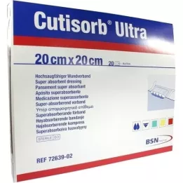 Cutbsorb Ultra sugkompresser steril 20x20cm, 20 st