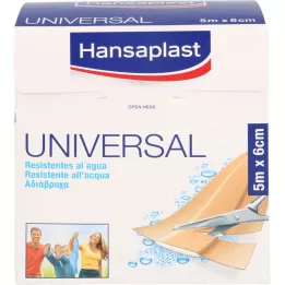Hansaplast Universal trottoar Vattenbeständig 6 cmx5 m Roll, 1 st