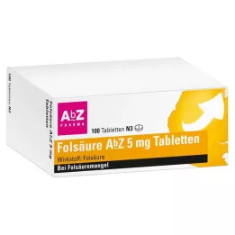 FOLSÄURE AbZ 5 mg tabletter, 100 st