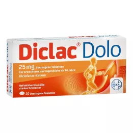 DICLAC Dolo 25 mg dragerade tabletter, 20 st