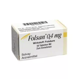 FOLSAN 0,4 mg tabletter, 50 st