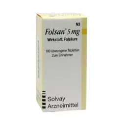 FOLSAN 5 mg tabletter, 100 st