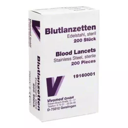 BLUTLANZETTEN Enkel metall, 200 st