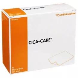 CICA CARE 12x15 cm tunn silikongelplatta för ärrbehandling, 10 stycken