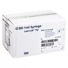 BD PLASTIPAK Spr.1 ml Luer Lok 3-delad, 100X1 ml