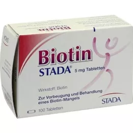 BIOTIN STADA 5 mg tabletter, 100 st