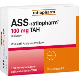 ASS-ratiopharm 100 mg TAH tabletter, 50 st