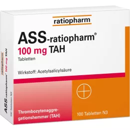ASS-ratiopharm 100 mg TAH tabletter, 100 st