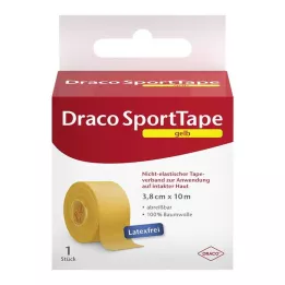 DRACO TAPEVERBAND 3,8 cmx10 m gul, 1 st