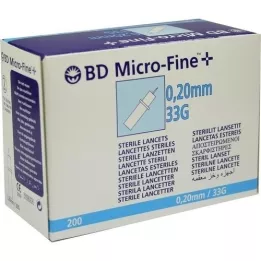 BD Micro-Fine + Lancets 33 g 0,20 mm, 200 st
