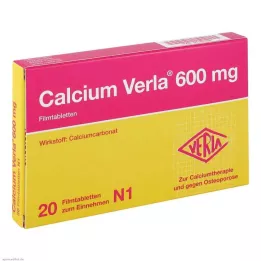 CALCIUM VERLA 600 mg filmdragerade tabletter, 20 st