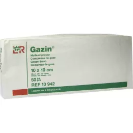GAZIN Gasväv komp 10x10 cm icke-steril 32-faldig drift, 50 st