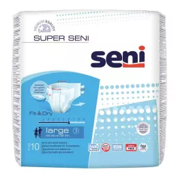 SUPER SENI Inkontinensbyxor för vuxna storlek 3 L, 10 st
