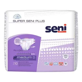 Super Seni storlek 2 medium plus diaps natt för vuxna, 10 st
