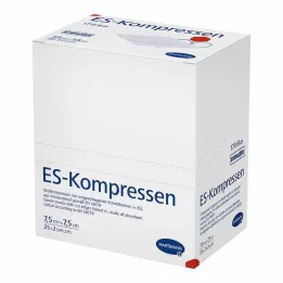 ES-KOMPRESSEN steril 7,5x7,5 cm 8-vägs, 25X2 st