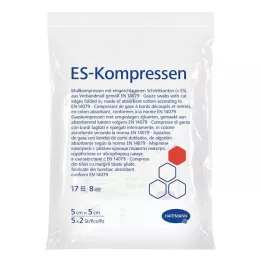 ES-KOMPRESSEN steril 5x5 cm 8-vägs, 5X2 st
