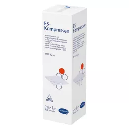 ES-KOMPRESSEN Unsteril 5x5 cm 12 gånger, 100 st