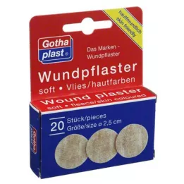GOTHAPLAST Sårvård mjuk fleece 2,5 cm, 20 st