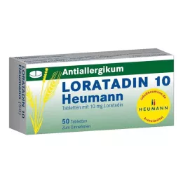 LORATADIN 10 Heumann tabletter, 50 st