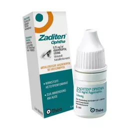 ZADITEN ofta 0,25 mg/ml ögondroppar, 1X5 ml