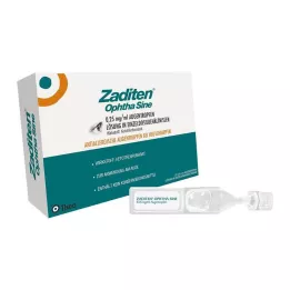 ZADITEN ophtha sinus 0,25 mg/ml ögondroppar enkeldos, 20 st