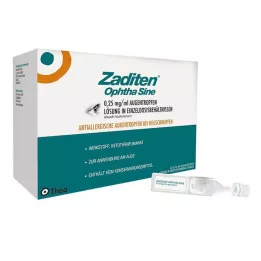 ZADITEN ophtha sinus 0,25 mg/ml ögondroppar enkeldos, 50 st