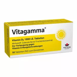 VITAGAMMA Vitamin D3 1 000 IE tabletter, 50 st