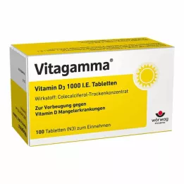 VITAGAMMA Vitamin D3 1 000 IE tabletter, 100 st