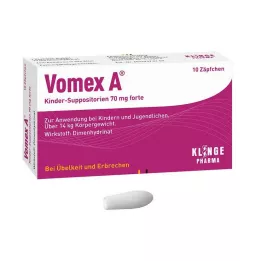 VOMEX A Barnsuppositorier 70 mg forte, 10 st