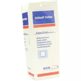 CUTISOFT Bomull komprimerad 5x5 cm, 100 st