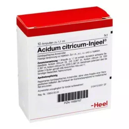 ACIDUM CITRICUM INJEEL Ampoules, 10 st