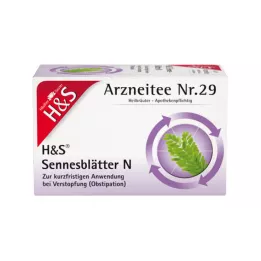 H&S Senna blad N filterpåsar, 20X1,0 g