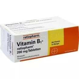 VITAMIN B1-RATIOPHARM 200 mg tabletter, 100 st